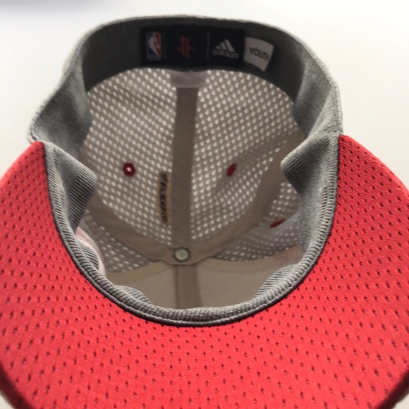 Youth red and grey rockets Adidas hat - Picture 3 of 4